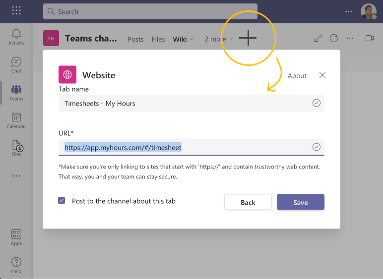 Free Timesheet for Microsoft Teams
